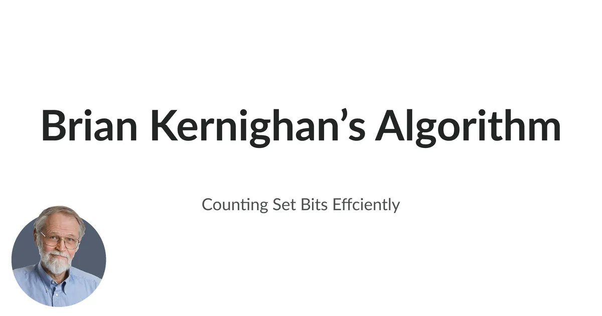 Brian Kernighan’s Algorithm